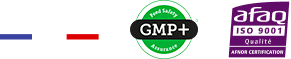logos AFAQ, GMP, Made in France